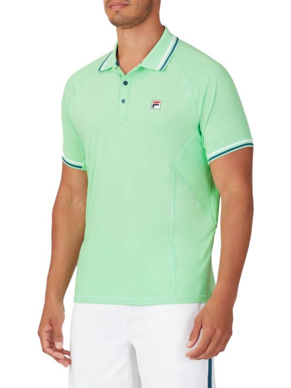 FILA Men's Baseline Short Sleeve Tennis Polo