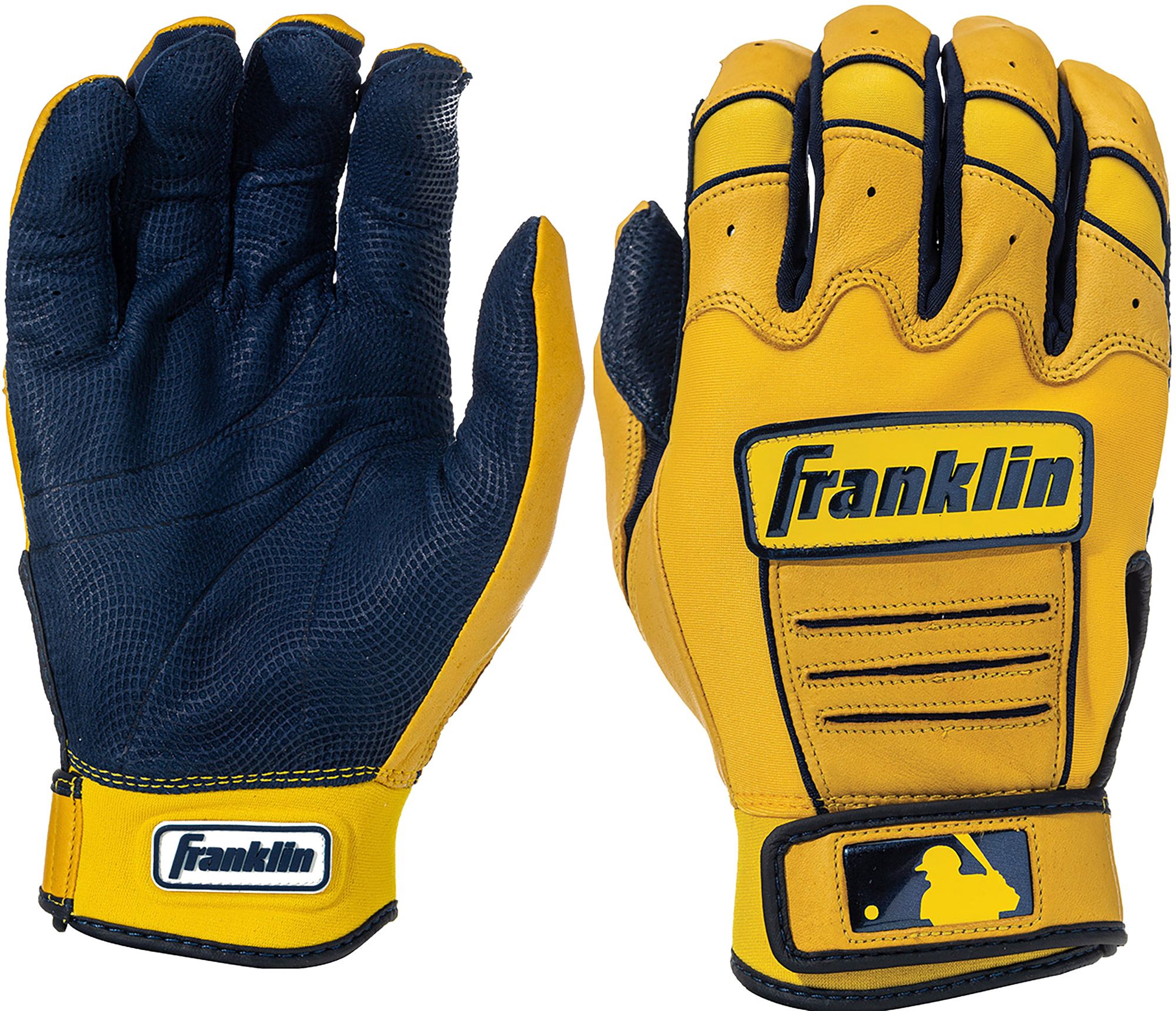 yellow batting gloves