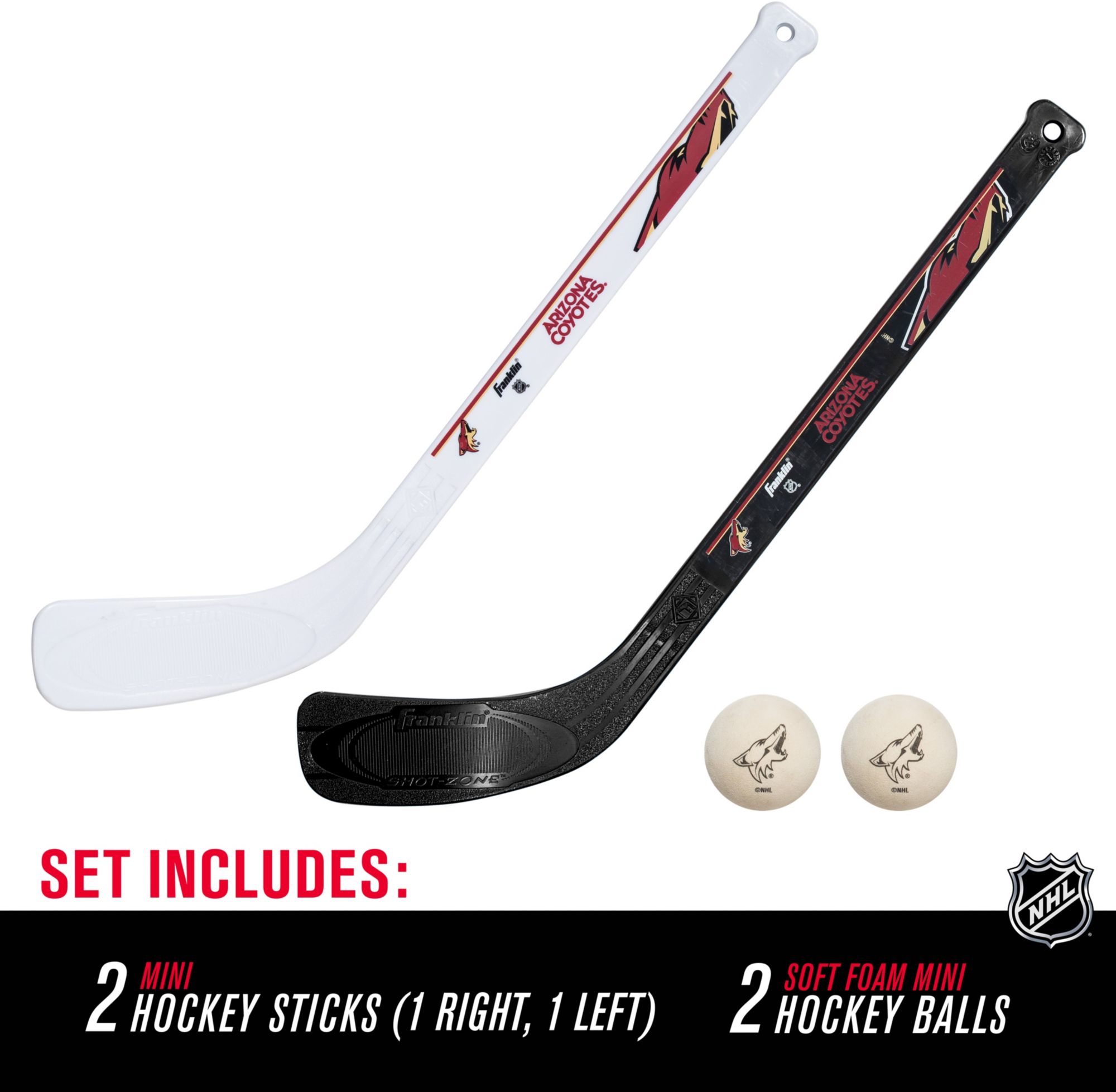Franklin Arizona Coyotes 2 Mini Hockey Stick & Ball Set product image