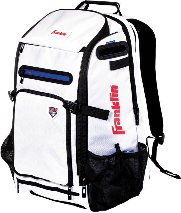 Louisville Slugger Softball/Baseball Equipment Backpack Expandable Red/White