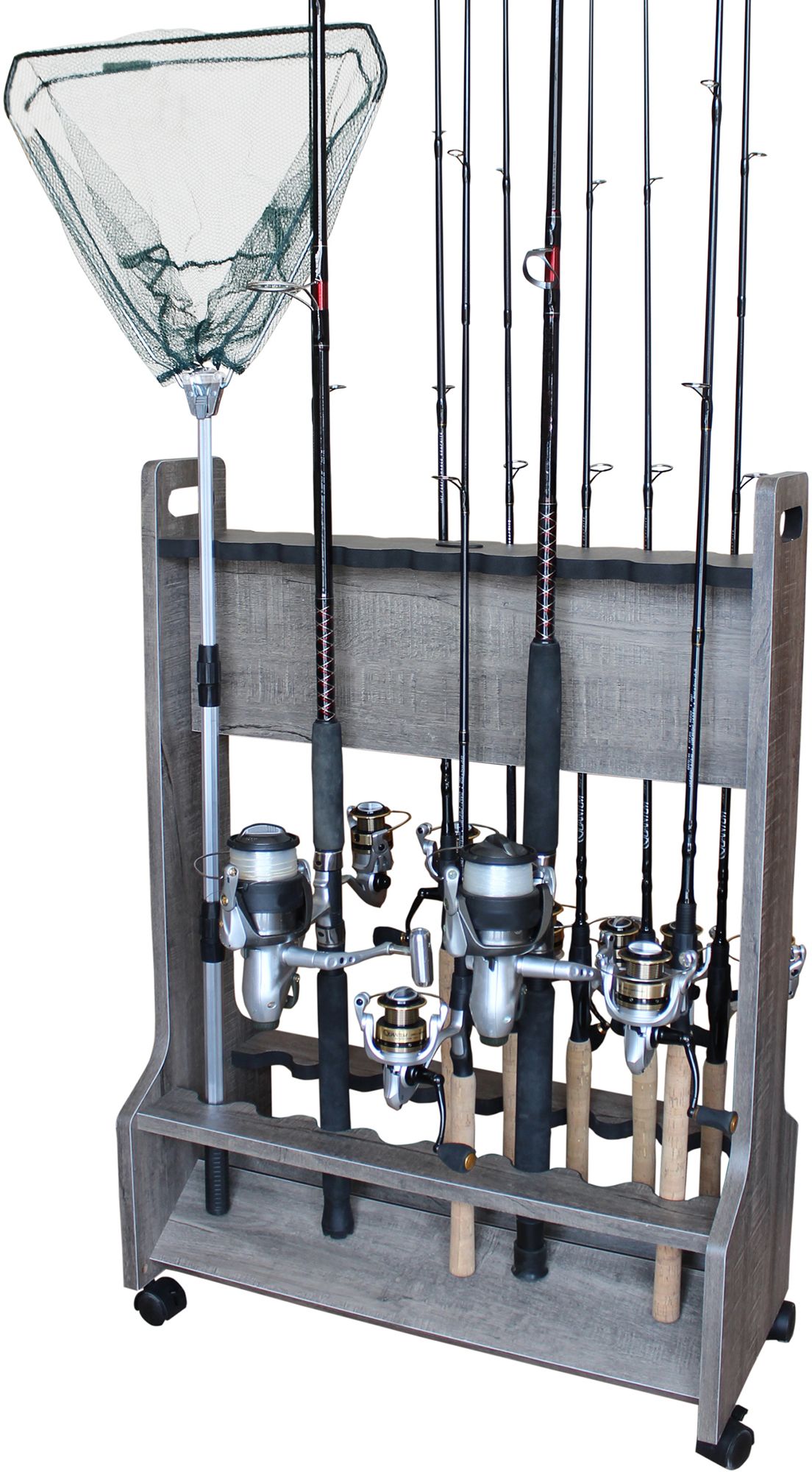 Rush Creek 16 Rolling Double Sided Rod Storage Rack product image