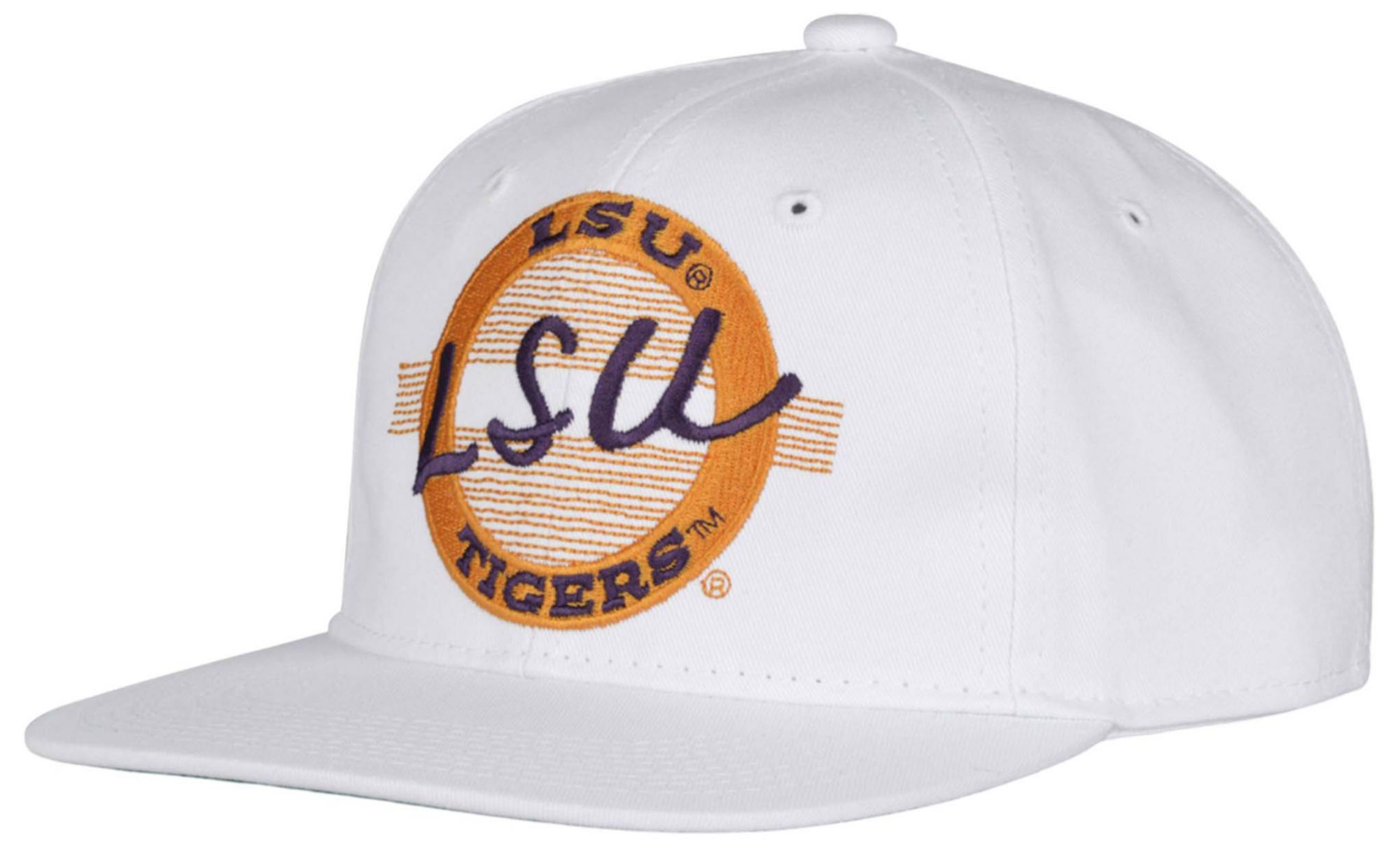 The Game Men's LSU Tigers White Circle Adjustable Hat product image