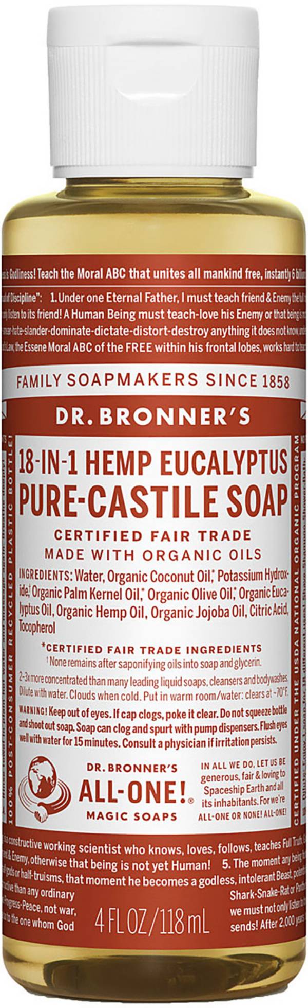 Dr. Bronner's Eucalyptus 4 oz Pure-Castile Soap product image
