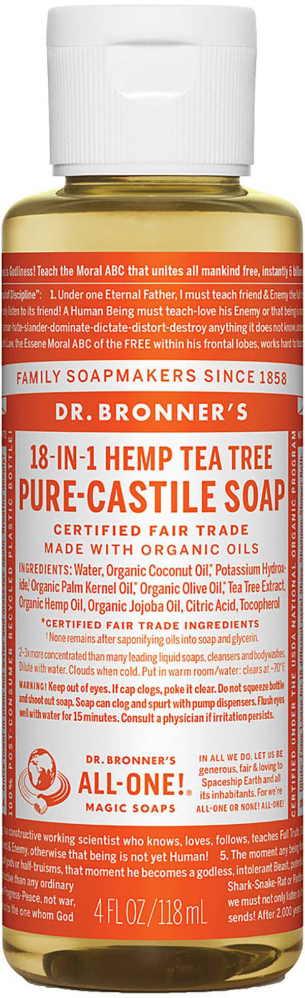 Dr. Bronner's Tea Tree 4 oz Pure-Castile Soap product image