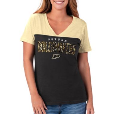 sorry, G-III For Her Women's Purdue Boilermakers Rundown Black T-Shirt is currently out of stock