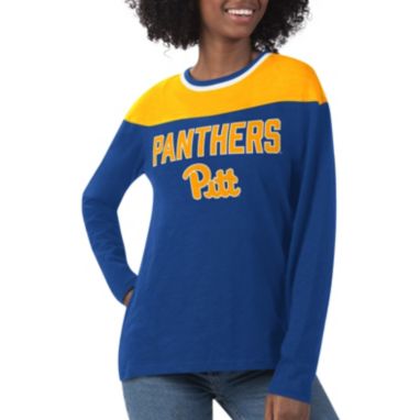 sorry, G-III For Her Women's Pitt Panthers Blue Direct Snap Long Sleeve T-Shirt is currently out of stock