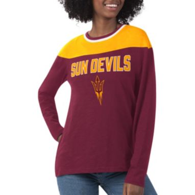 sorry, G-III For Her Women's Arizona State Sun Devils Maroon Direct Snap Long Sleeve T-Shirt is currently out of stock