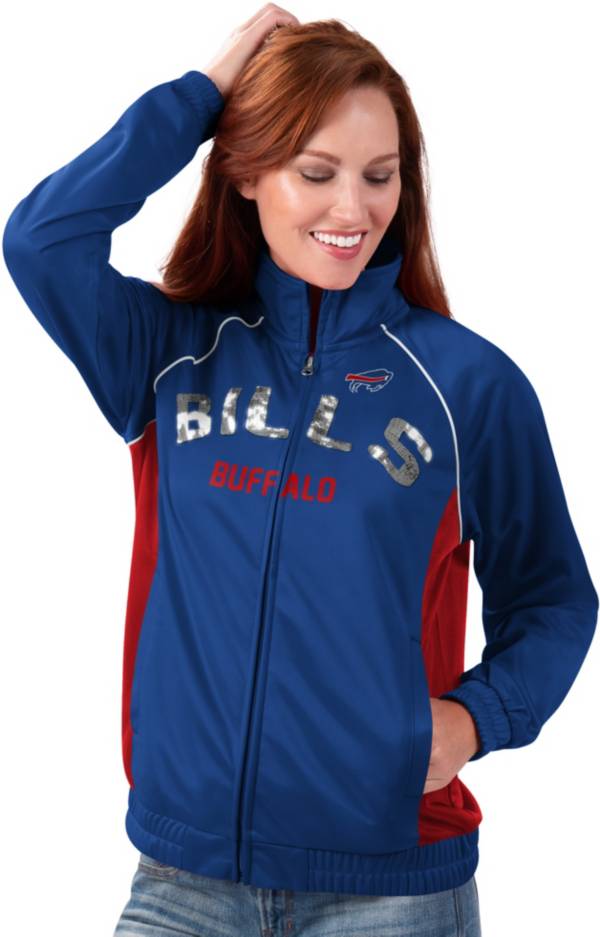 G-III for Her Women's Buffalo Bills Sequins Royal Track Jacket