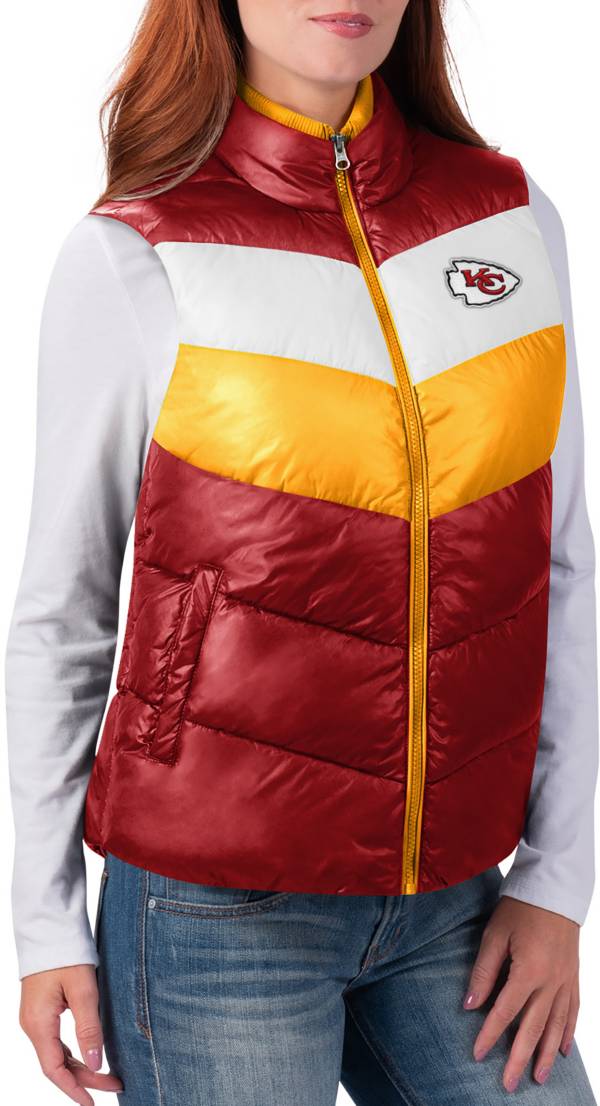 G-III for Her Women's Kansas City Chiefs Rebound Puff Red Vest