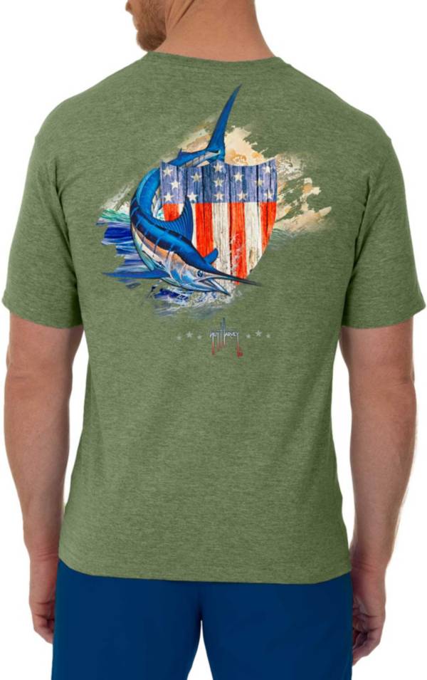 Guy Harvey Men's Patriotic Shield Graphic T-Shirt product image