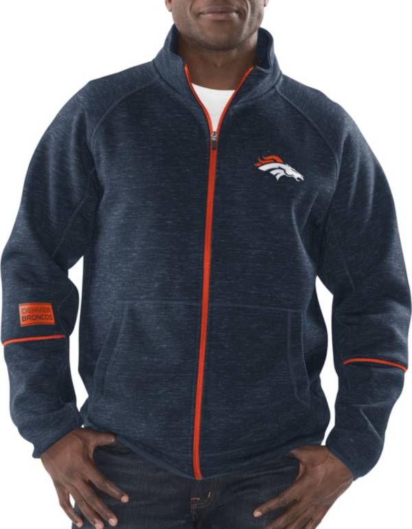 G-III Men's Denver Broncos Fleece Full-Zip Navy Jacket