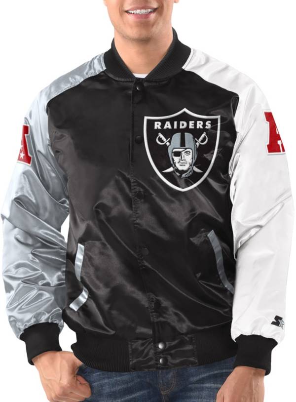 Starter Men's Las Vegas Raiders Tri-Color Jacket