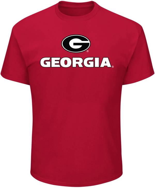 Profile Varsity Men's Big and Tall Gerorgia Bulldogs Red T-Shirt