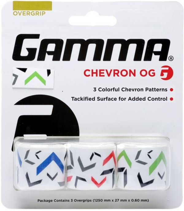 Gamma Chevron Tennis Overgrip Tape - 3 Pack