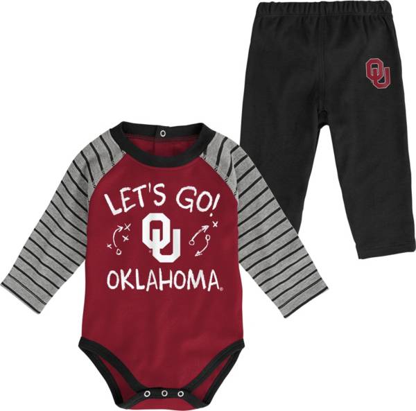 Gen2 Toddler Oklahoma Sooners Crimson Touchdown 2-Piece Creeper Set