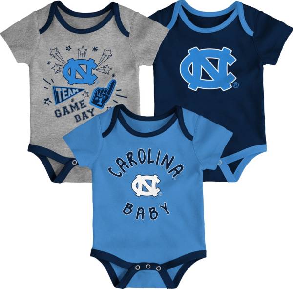 Gen2 Infant North Carolina Tar Heels Carolina Blue Champ 3-Piece Creeper Set