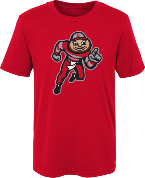 Gen2 Youth Ohio State Buckeyes Scarlet Standing Mascot T-Shirt