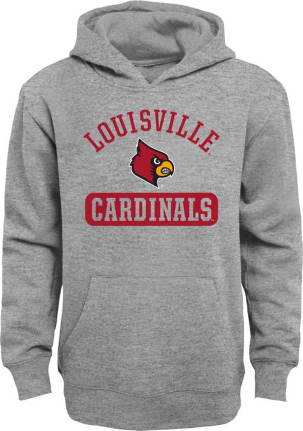 Gen2 Youth Louisville Cardinals Grey Pullover Hoodie