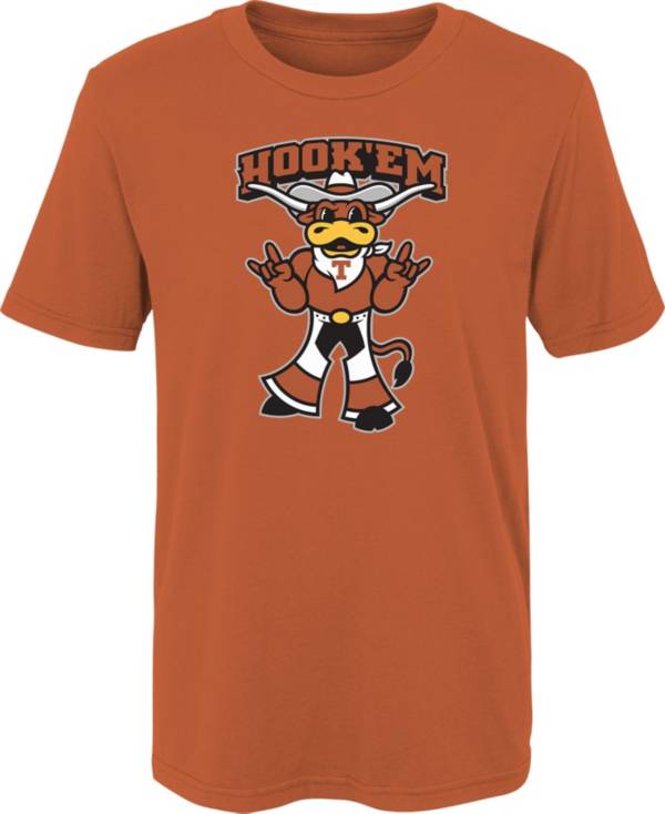 Gen2 Youth Texas Longhorns Burnt Orange Standing Mascot T-Shirt