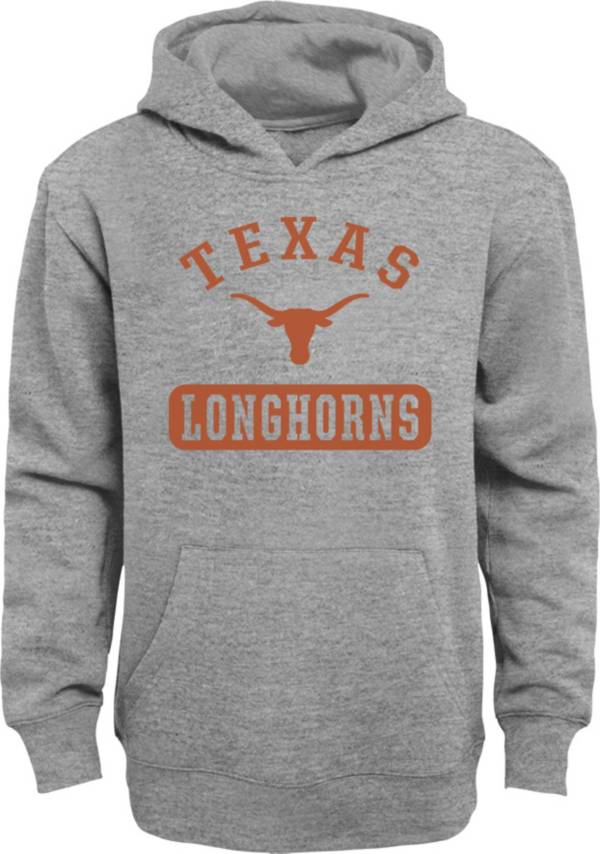 Gen2 Youth Texas Longhorns Grey Pullover Hoodie