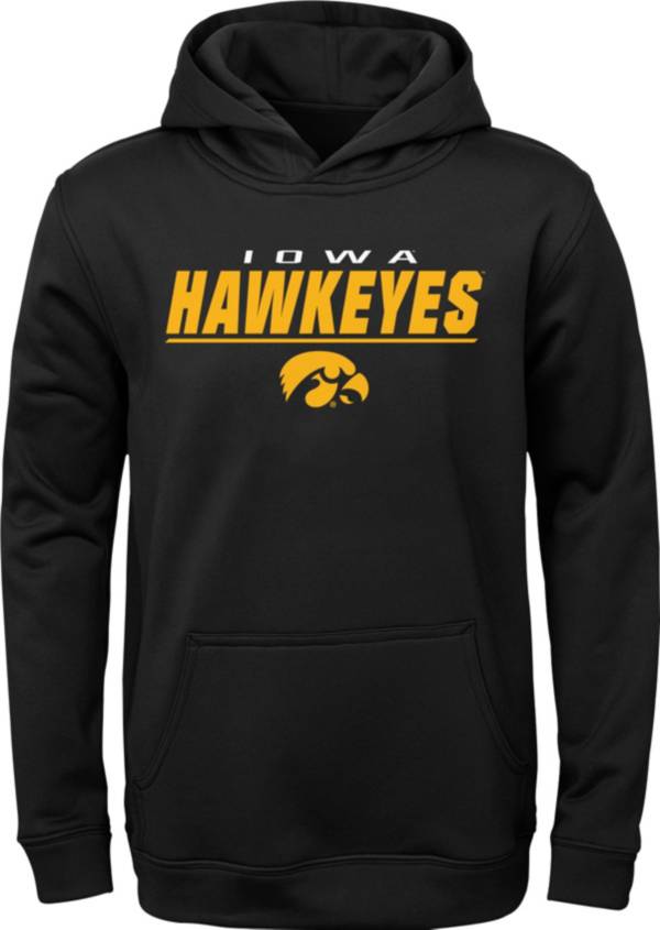 Gen2 Boys' Iowa Hawkeyes Black Pullover Hoodie