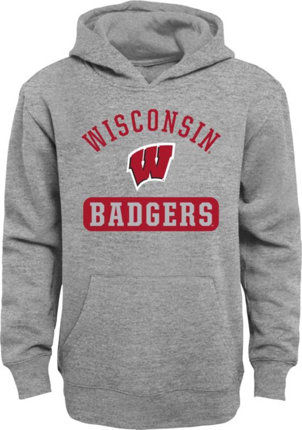 Gen2 Youth Wisconsin Badgers Grey Pullover Hoodie