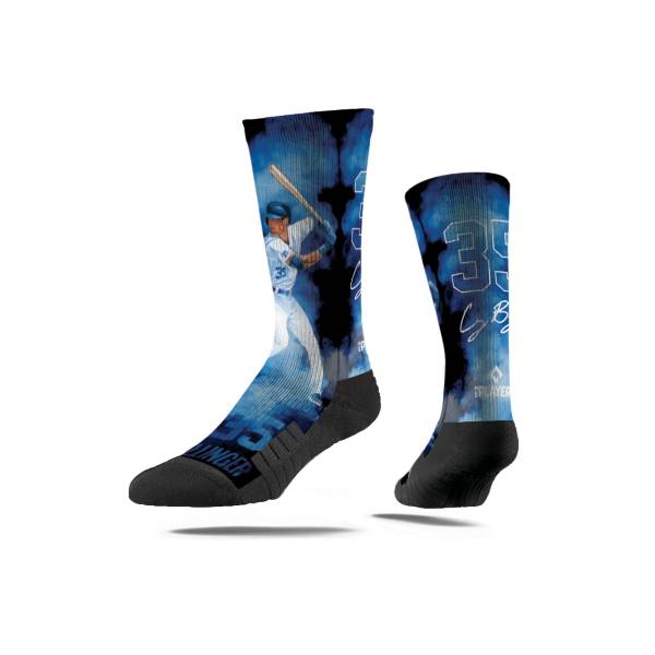 Strideline Los Angeles Dodgers Cody Bellinger Fog Crew Socks