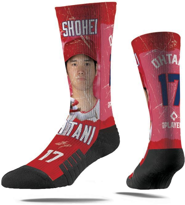 Strideline Los Angeles Angels Shohei Ohtani #17 Montage Crew Socks