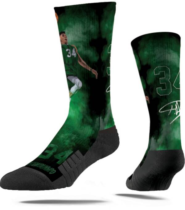 Strideline Milwaukee Bucks Giannis Antetokounmpo #34 Fog Crew Socks product image