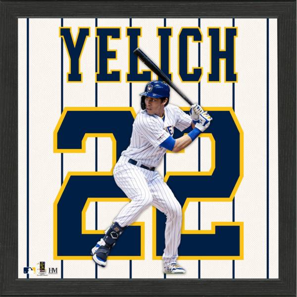 Fan Made Brewers No.22 Christian Yelich Baseball Jersey Can Custom