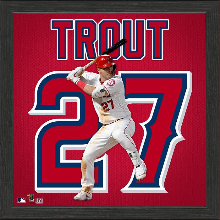 Nike Men's Replica Los Angeles Angels Mike Trout #27 Red Cool Base Jersey
