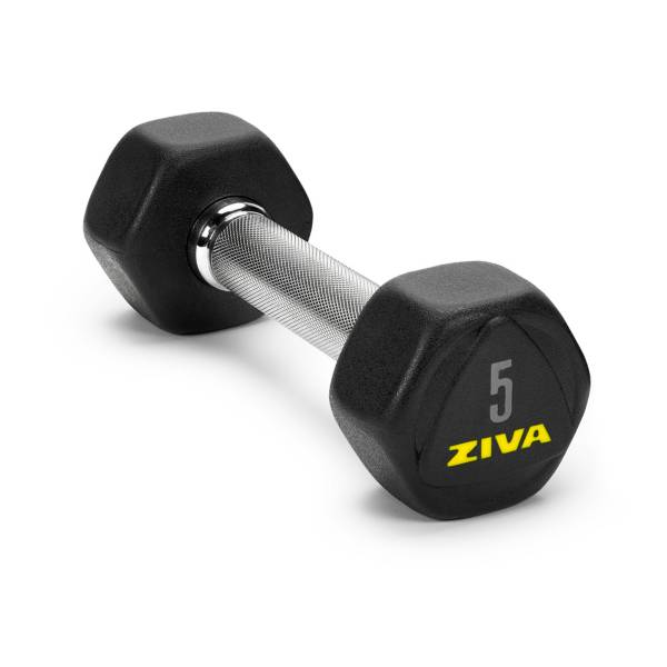 ZIVA Hexagon RPU Steel Dumbbells - Individual