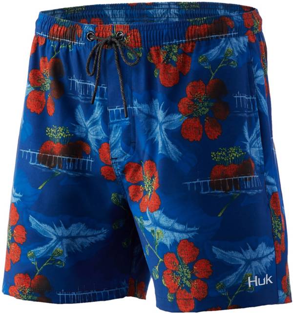 HUK Men's Floral Peir Volley 5.5 Shorts product image
