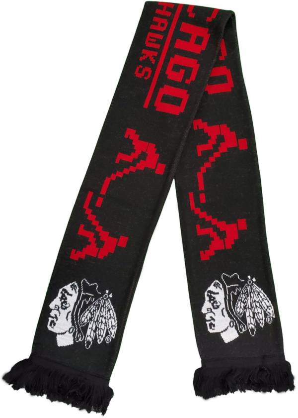 Ruffneck Scarves Chicago Blackhawks 8-Bit Scarf