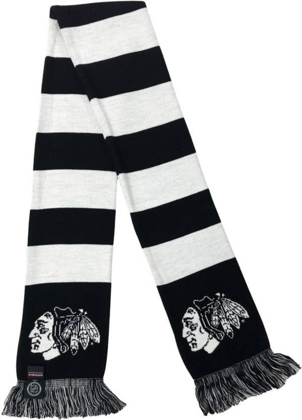 Ruffneck Scarves Chicago Blackhawks Traditional Bar Scarf