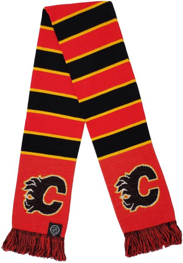 Ruffneck Scarves Calgary Flames Traditional Bar Scarf