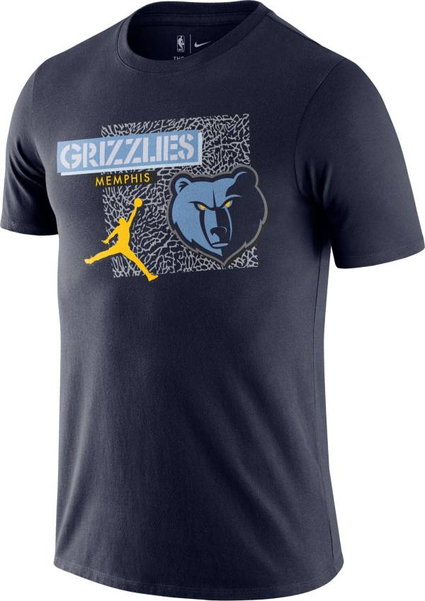 Jordan Men's Memphis Grizzlies Navy Dri-Fit T-Shirt