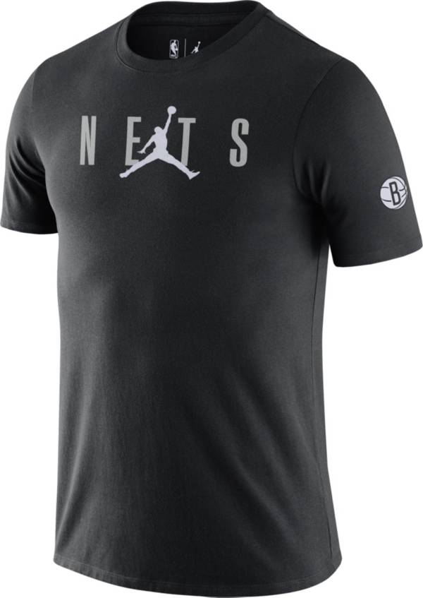 Jordan Men's Brooklyn Nets Black T-Shirt product image