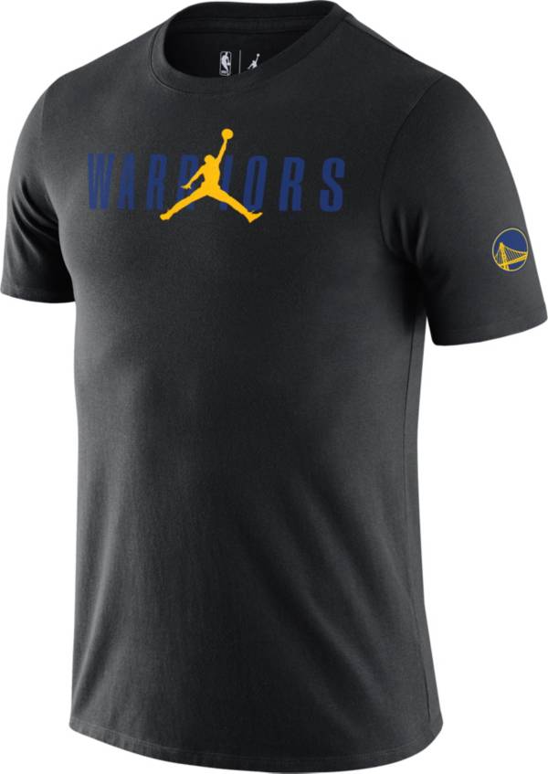 Jordan Men's Golden State Warriors Black T-Shirt