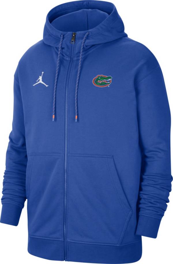 Jordan Men's Florida Gators Blue Football Team Issue Travel Fleece Hoodie