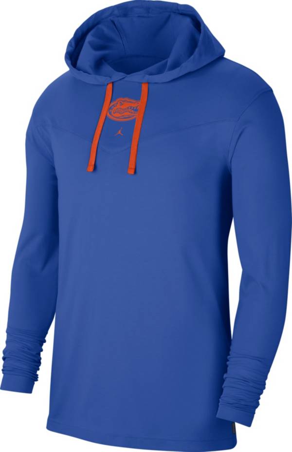 Jordan Men's Florida Gators Blue Long Sleeve Hooded T-Shirt