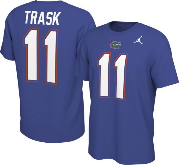 Jordan Men s Florida Gators Kyle Trask 11 Blue Football Jersey T Shirt