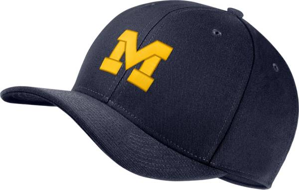 Jordan Men's Michigan Wolverines Blue Classic99 Swoosh Flex Hat