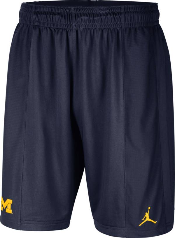 Jordan Men's Michigan Wolverines Navy Football Team Issue Dri-FIT Shorts