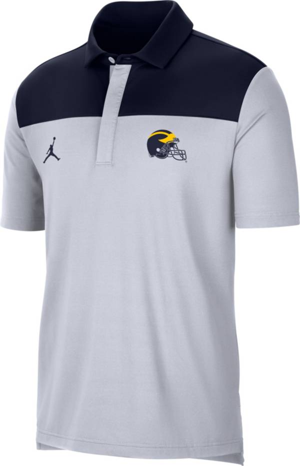 Jordan Men's Michigan Wolverines Elevated Team Issue White Polo product image