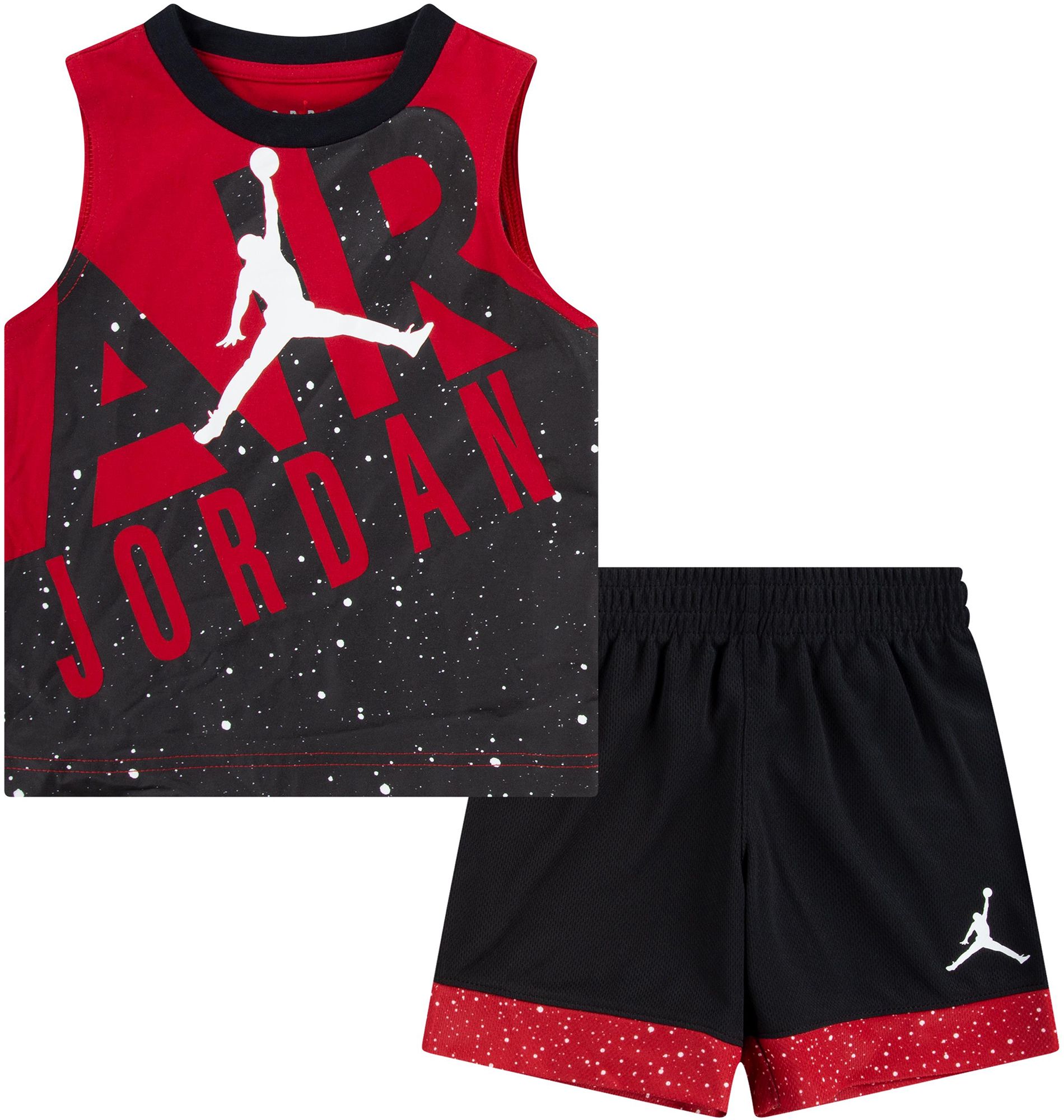 Jordan Little Boys' Mesh Basketball Jersey Tank Top and Shorts Set