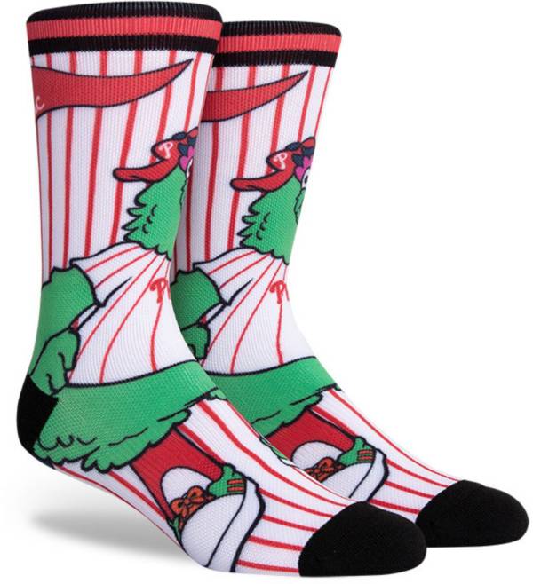 PKWY Philadelphia Phillies Black Mascot Crew Socks