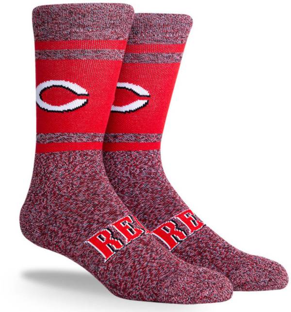 PKWY Cincinnati Reds Red Varsity Crew Socks