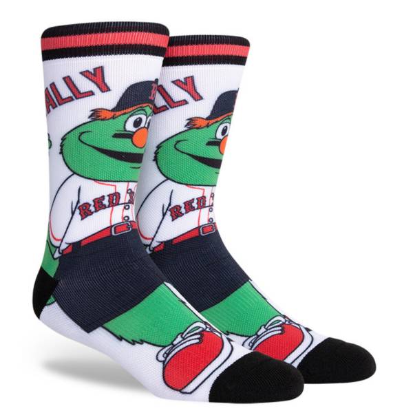 PKWY Boston Red Sox Black Mascot Crew Socks