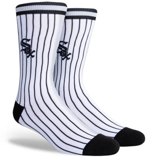 PKWY Chicago White Sox Black Split Crew Socks